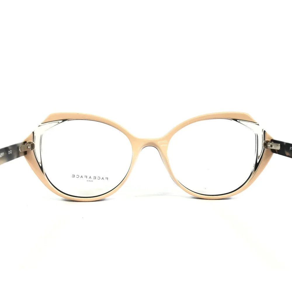 Face A Face Eyeglasses Frames KALEDO 1 COL 6091 Black/Opaque Nude 49-17-142